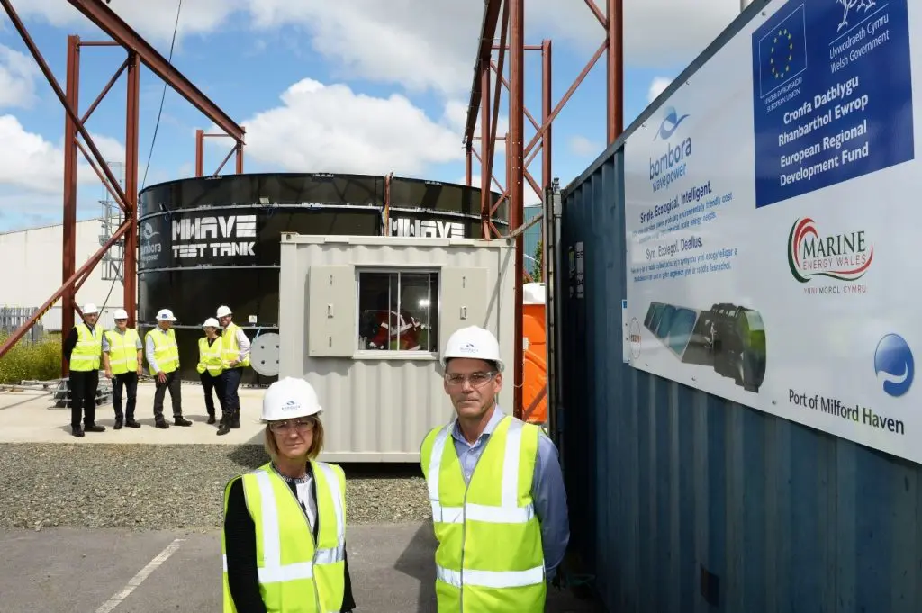 Welsh European Funding Office visit Bombora Wave Power