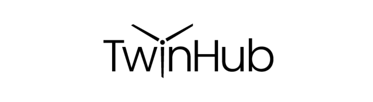 twinhub logo black