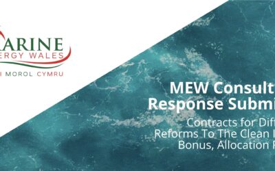 Marine Energy Wales’ Consultation Response to ‘Contracts for Difference: Reforms to The Clean Industry Bonus, Allocation Round 8’
